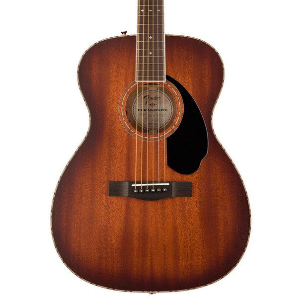Fender PO-220E Paramount Electro-Acoustic Guitar, Aged Cognac Burst 
