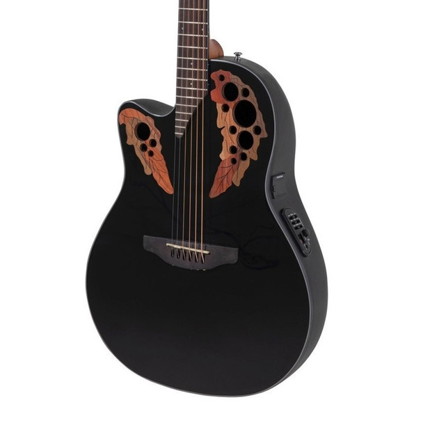 Ovation CE44L-5 Celebrity Elite Electro-Acoustic Guitar, Black 