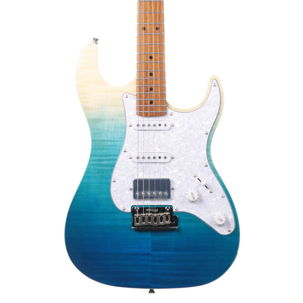 Jet JS-450 Electric Guitar, Transparent Blue 
