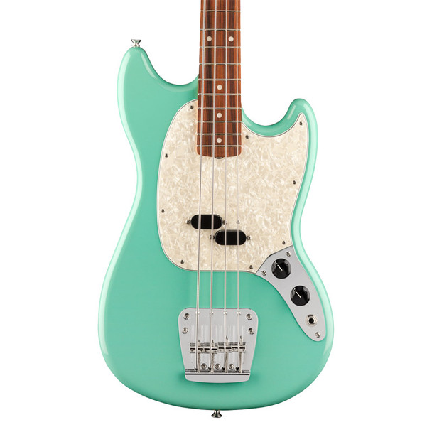 Fender Vintera 60s Mustang Bass, Sea Foam Green, Pau Ferro 