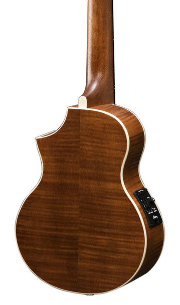 Ibanez UEW15E-OPN EW Electro-Acoustic Cutaway Concert Style Ukulele, Mahogany 