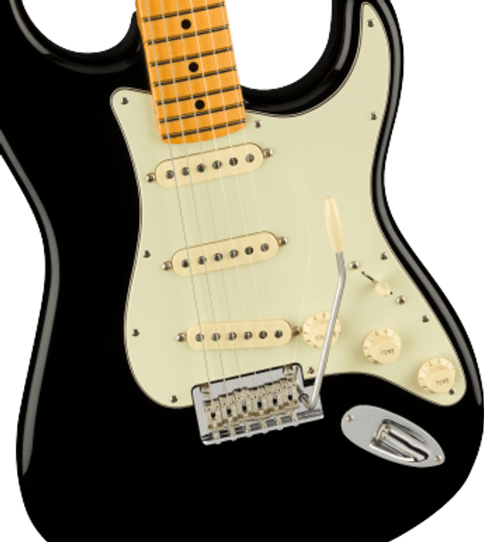 Fender American Professional II Stratocaster Electric Guitar, Black, Maple 