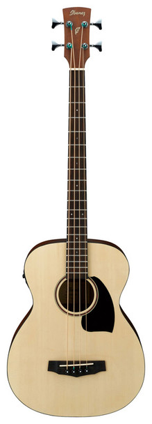 Ibanez PCBE12 Electro-Acoustic Bass Guitar, Open Pore Natural Finish 