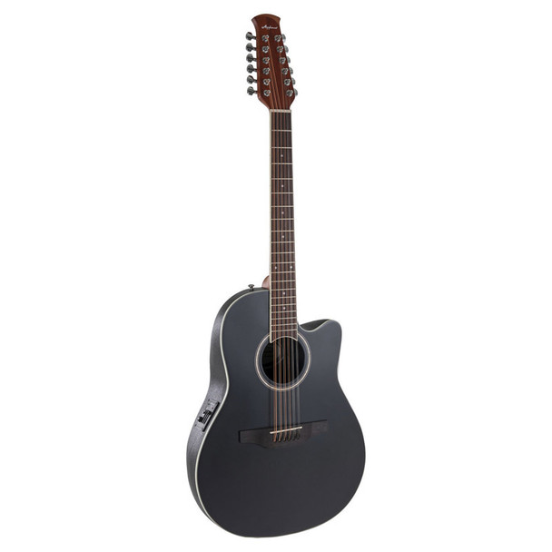 Ovation AB2412II-5S 12-String Electro-Acoustic Guitar, Black Satin 