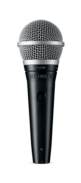 Shure PGA48-QTR Handheld Dynamic Microphone with XLR to 1/4 inch Jack Cable 