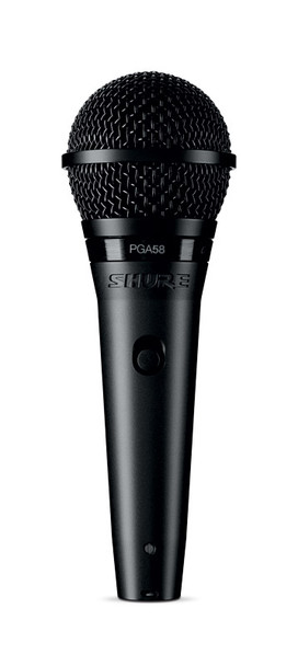 Shure PGA58-XLR Dynamic Vocal Microphone with XLR to XLR Cable 