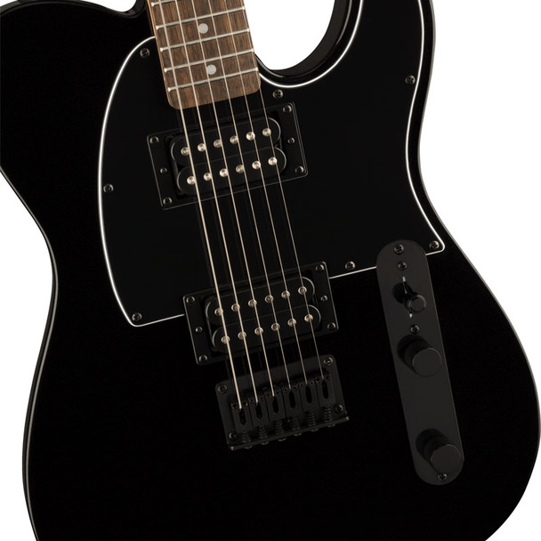 Fender Squier FSR Affinity Series Telecaster HH Electric Guitar, Metallic Black 