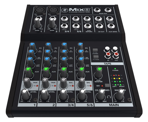 Mackie Mix8 8 Channel Compact Mixer 