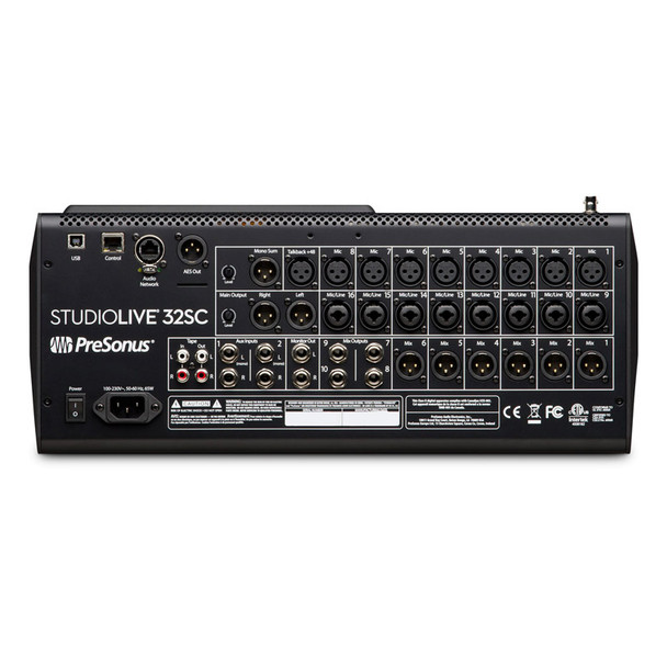 Presonus StudioLive 32SC Digital Mixer and Audio Interface 