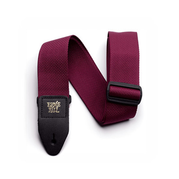 Ernie Ball Polypro Strap, Burgundy 