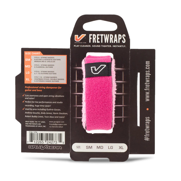 Gruv Gear Fretwrap, Pink, Medium 