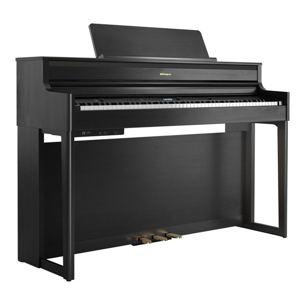 Roland HP704-CH Digital Piano, Charcoal Black with Bench and Headphones 