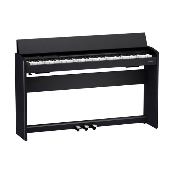 Roland F701-CH Digital Piano, Contemporary Black with Bench and Headphones 