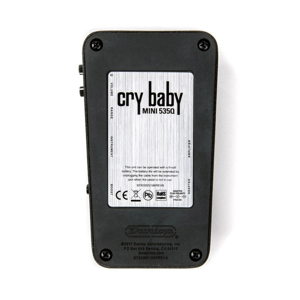 Dunlop CBM535Q Crybaby Q Mini 535Q Wah Pedal 