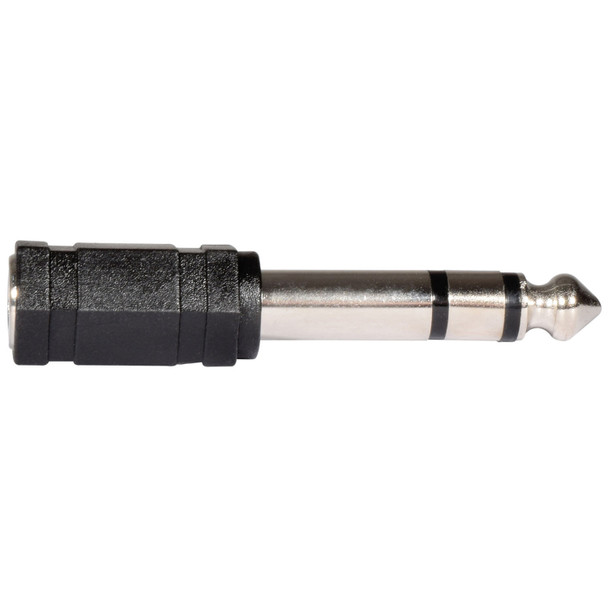 QTX Adaptor 3.5mm Stereo Jack Socket- 6.3mm Stereo Jack Plug 
