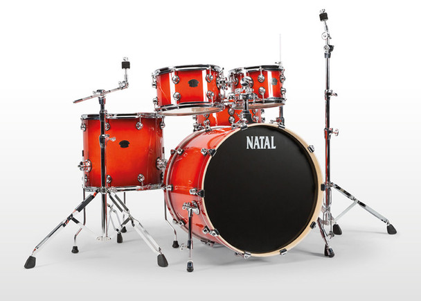 Natal Arcadia UFX Drum Kit Complete with Hardware in Sunburst Lacquer 