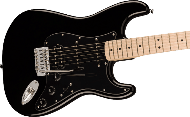 Fender Squier Sonic Stratocaster Electric Guitar, Black 