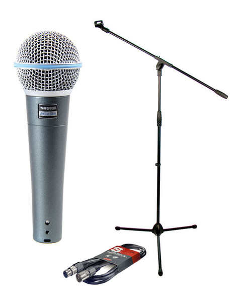 Shure Beta58A, Boom Stand and Cable Bundle 