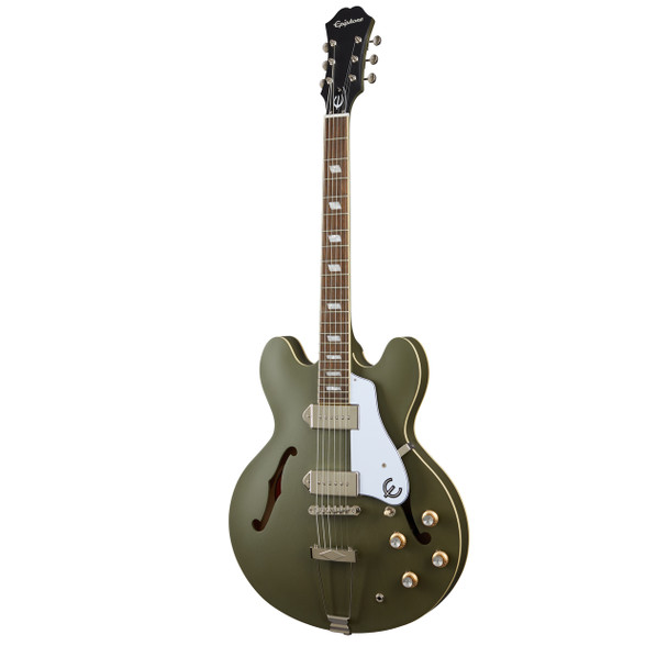 Epiphone Casino Worn Electric Guitar, Olive Drab  