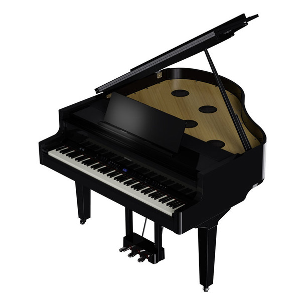 Roland GP-9M-PE Digital Grand Piano with Moving Keys, Polished Ebony 