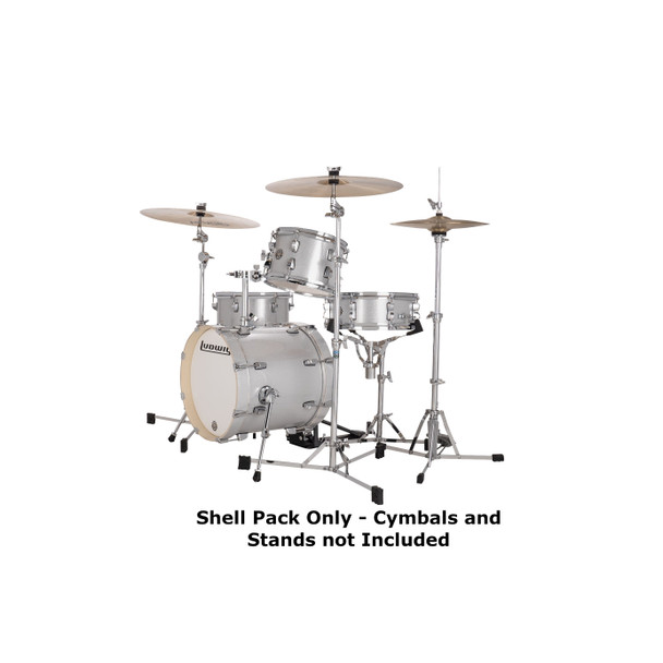 Ludwig Breakbeats Questlove Shell Pack in Silver Sparkle 