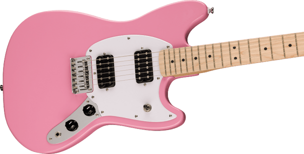 Fender Squier Sonic Mustang HH Electric Guitar, Flash Pink 