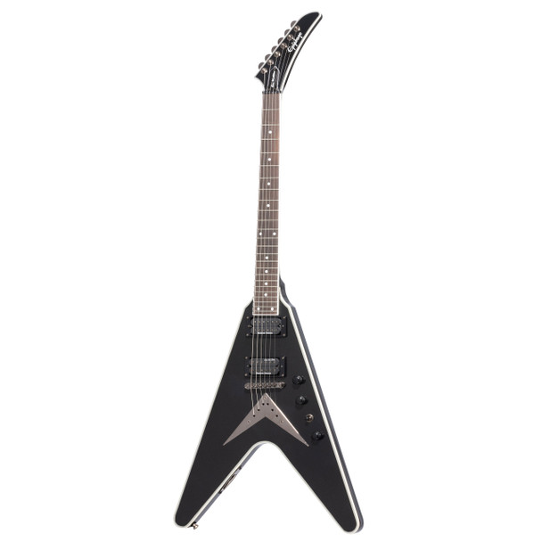 Epiphone Dave Mustaine Flying V Custom Electric Guitar, Black Metallic 