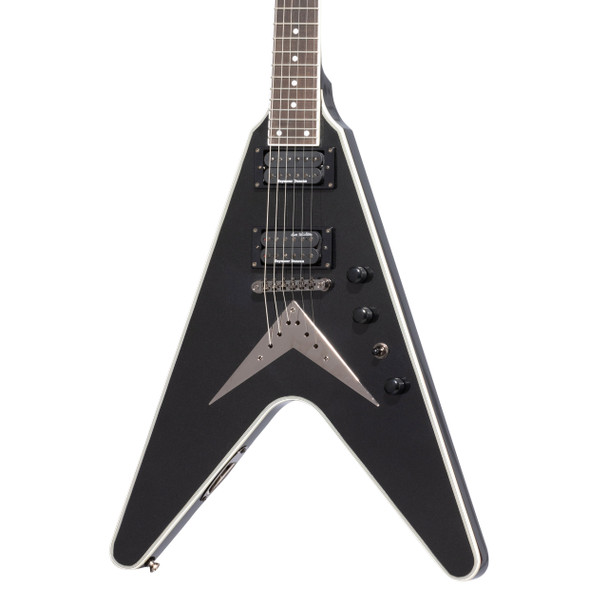 Epiphone Dave Mustaine Flying V Custom Electric Guitar, Black Metallic 