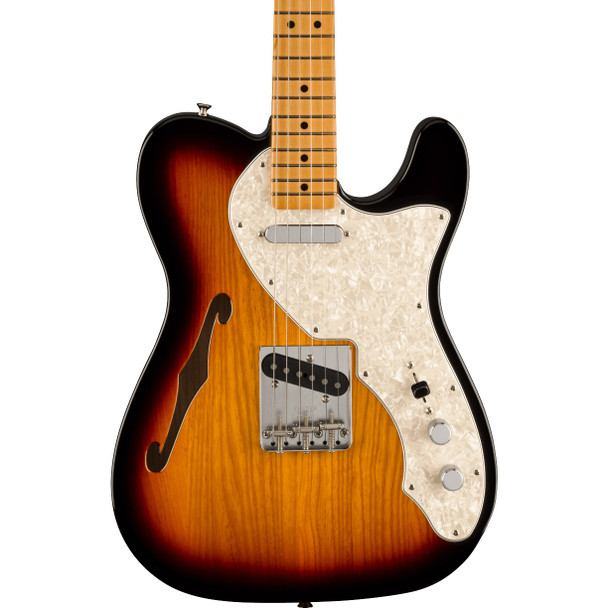 Fender Vintera II 60s Telecaster Thinline Electric Guitar, 3-Color Sunburst, Maple 