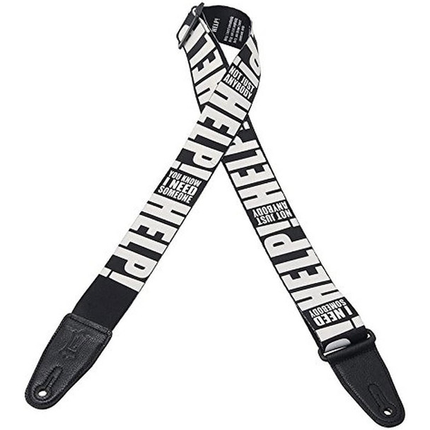 Levys MPL2-012 2 inch Polyester Legendary Lyrics Guitar Strap - Help 