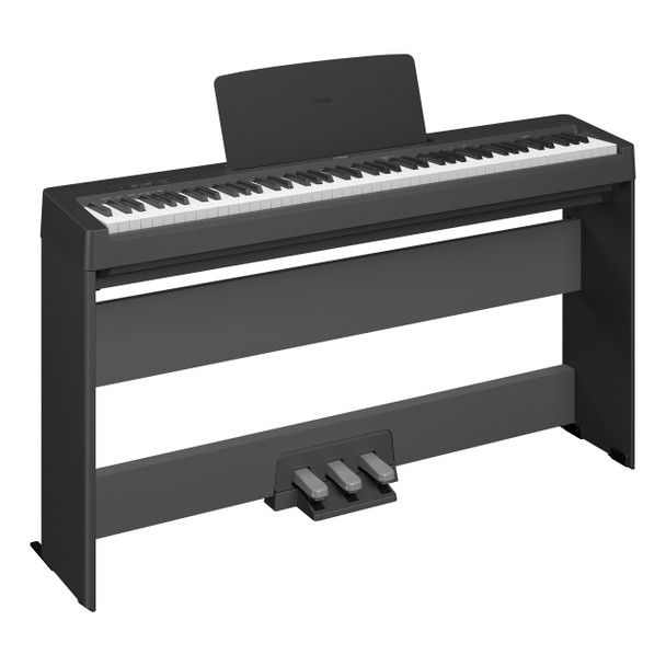 Yamaha P-145 Digital Piano with Stand & Pedalboard, Black 