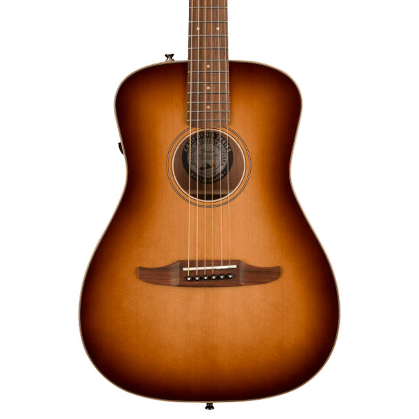 Fender Malibu Classic Electro-Acoustic Guitar, Aged Cognac Burst 