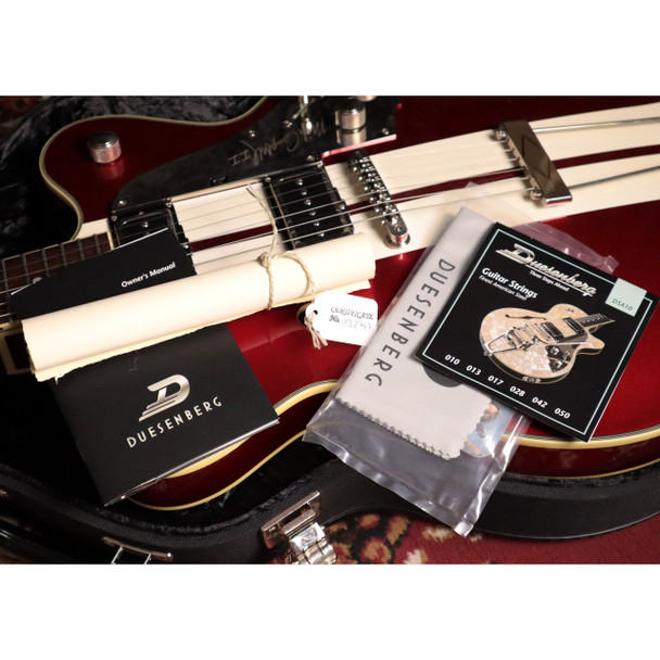 Duesenberg Alliance Series Signature Hollow Body Guitar, Crimson Red (pre-owned)