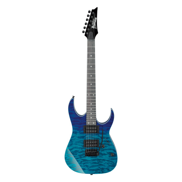 Ibanez Gio Series GRG120QASP-BGD Electric Guitar, Blue Gradiation 