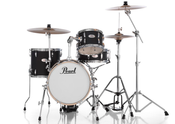 Pearl Midtown 4pc Compact Set incl. Hardware, Matte Black 