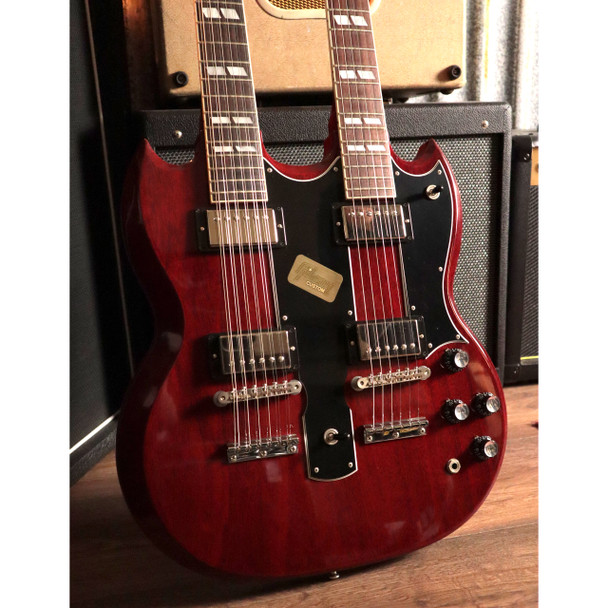 Gibson EDS-1275 Doubleneck SG Electric Guitar, Cherry Red w Hard Case (pre-owned)