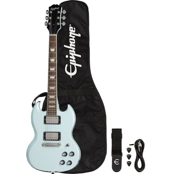 Epiphone Power Players SG (Incl. Gig bag, Cable, Picks), Ice Blue 