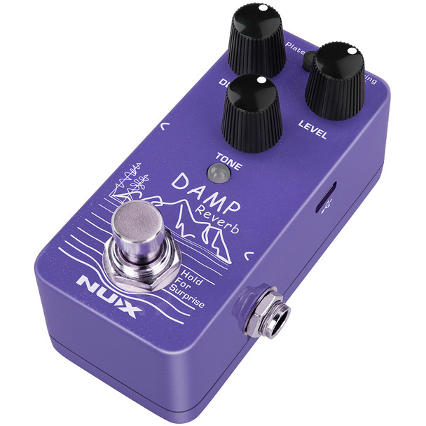 NU-X Damp Digital Reverb Guitar Effects Pedal 