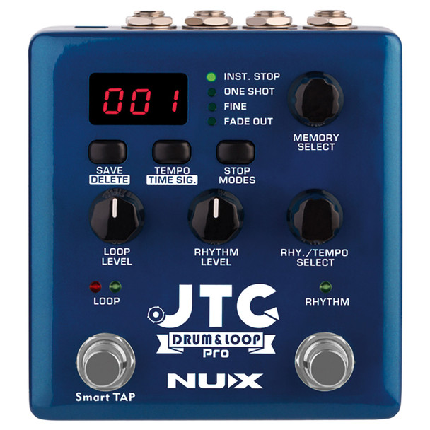 NU-X JTC Drum + Loop PRO Dual Effects Pedal 