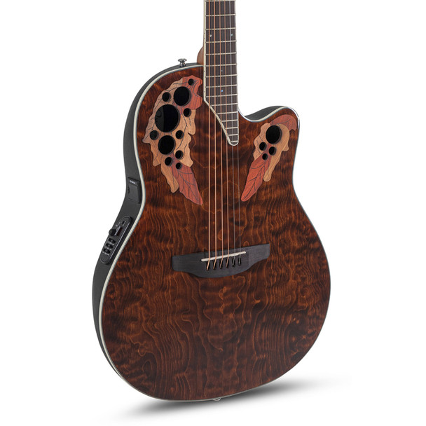 Ovation CE-48P-TGE-G Celebrity Elite Plus Electro Acoustic Guitar, Brown 
