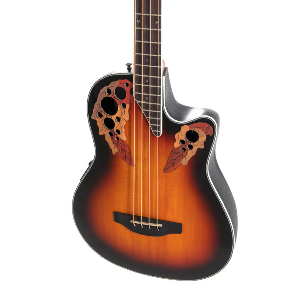 Ovation CEB-44-1N-G Celebrity Elite Plus Bass, New England Burst 