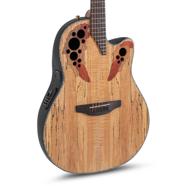 Ovation CE-44P-SM-G Celebrity Elite Plus Electro Acoustic Guitar, Spalted Maple 