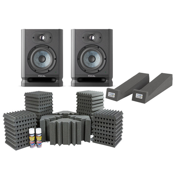 Focal Alpha 50 Evo Studio Monitors and Mercury-2 Room Kit Bundle 