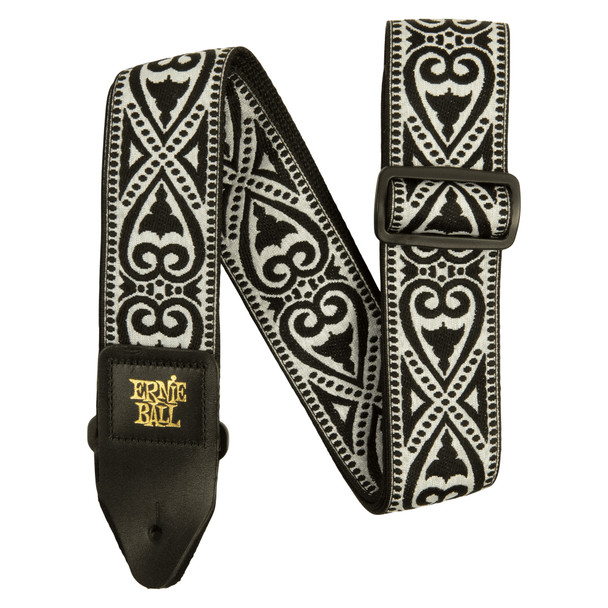 Ernie Ball Black Heart Jacquard Guitar Strap 