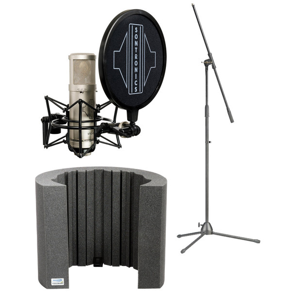 Sontronics STC3X with Universal Acoustics Vocal Screen & Stand 