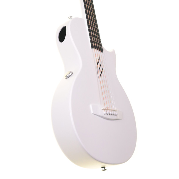 Enya Nova Go SP1 AI Carbon Fibre Electro-Acoustic Guitar w/Bluetooth, White 