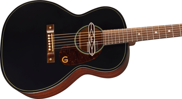 Gretsch Deltoluxe Concert Acoustic Guitar, Black 