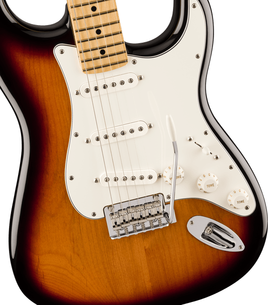 Fender Player Stratocaster Electric Guitar, Anniversary 2-Color Sunburst, Maple 