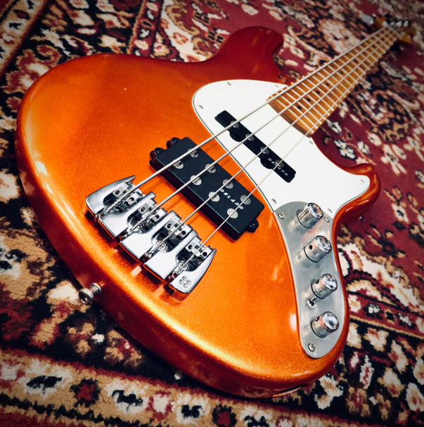 Sandberg California II TM Bass Guitar, Soft Aged Orange Metallic 