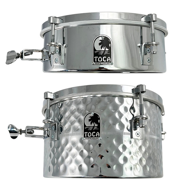 Toca T-412-SS Drumset Add-Ons Timbales 12 x 4 inch, Stainless Steel 